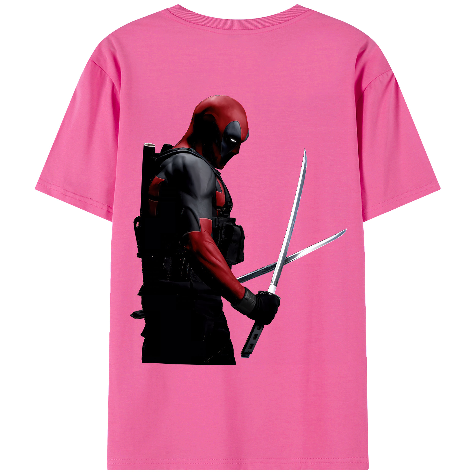 （画像用） Deadpool デッドプール レディース半袖Tシャツ(バックプリント)